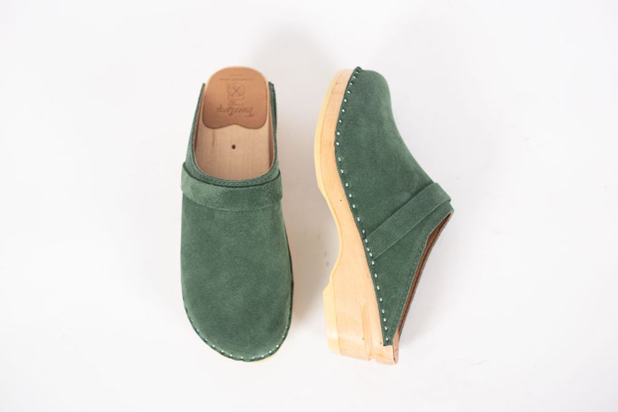 Da Vinci Green Suede